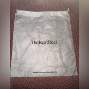 The real real dust bag white 17x20